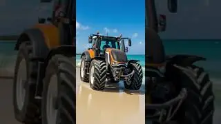 Sunset, Bikini, and a Valtra Tractor 😍 #tractorlife #farming #valtra  #automobile #beach