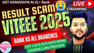 VITEEE 2025 Live Result Big SCAM | Rank Vs All Branches | All campus cutoff #viteee2025 #result #VIT