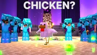I KILLED the ender dragon as a CHICKEN
