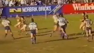 Ewan McGrady Four Tries 1991 Rd 20 Canterbury v Souths