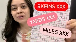 How much yarn did I use in November? Skeins, Yards, Miles