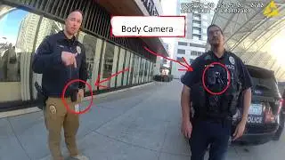 RTD Police Sergeant Chris Daiker Covers Body Camera with Jacket, Wears it on His Belt@rideRTDco