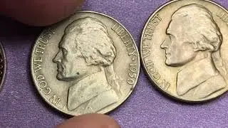 US 1950 Jefferson 5 Cents - No S Nickel Year - $1700 United States Coin - Lowest Mintage Denver Ever