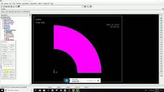 ANSYS APDL Pressure vessel problem2  plane strain