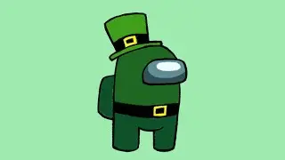 Among Us Leprechaun drawing 🎨💚🍀 // Danielle&rsquo;s Doodles