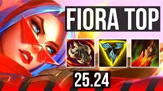 FIORA vs TRYNDAMERE (TOP) | 64K damage, Good KDA: 22/4/9 | KR Diamond | 25.24