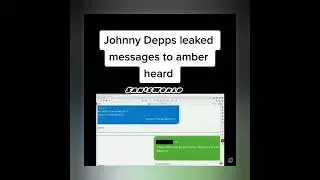 Johnny Depp leaked messages to Amber heard #johnnydepp #justiceforjohnnydepp #shorts #deppvsheard
