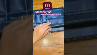 Meesho watch & sunglasses storage box || #youtubeshorts #youtube #shorts #shortsvideo