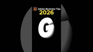 illustrator Tips 2026 | Letter G Flip Text Effect in Adobe Illustrator | Logo Design