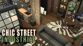 CHIC STREET INDUSTRIAL APARTMENT | The Sims 4 | Stop Motion | No CC
