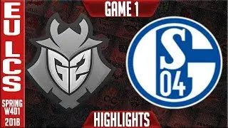 G2 vs S04 Highlights | EU LCS Week 4 Spring 2018 W4D1 | G2 Esports vs FC Schalke 04 Highlights