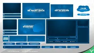 Fluid Animated Stream Pack (Blue)
