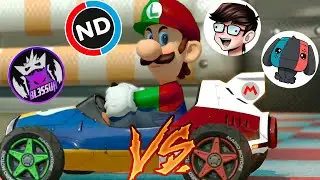 Mario Kart vs Youtubers! #TeamLuigi [con Bl3ssur, NintenD&uacute;o, Ray Bacon y Switchman]