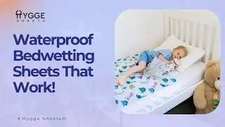Waterproof mattress protectors for nighttime potty training and bedwetting from Hygge Sheets&reg;