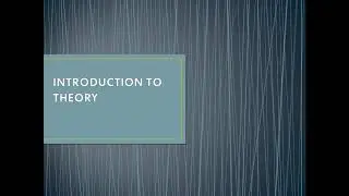 Contemporary Literary Theory - Introduction