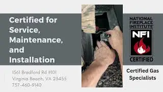 Hire an NFI Certified Gas Specialist for expert gas fireplace repair and gas fireplace service