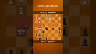 Hikaru Nakamura's most brutal king hunt l Michal Krasenkow vs Hikaru Nakamura #chess #shorts