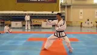 태권도 Choong-Moo pattern by DPRK Taekwon-do ITF demo team / Чун-Му туль