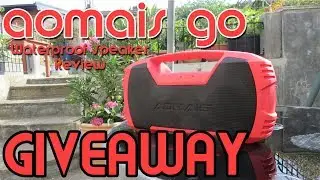 AOMAIS GO Unboxing, Review and GIVEAWAY WATERPROOF SPEAKER