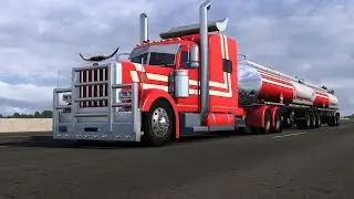 B-Train tank doubles on this stretched pete.