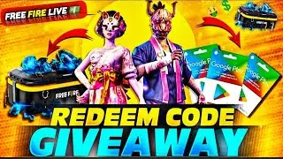 FIRE LIVE REDEEM CODE GIVEAWAY💎 | FREE FIRE LIVE  DIAMOND GIVEAWAY | FREE FIRE LIVE 31 JANUARY