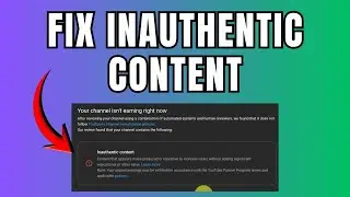 How To fix Inauthentic Content Monetization Problem? | YouTube Inauthentic Content Appeal Solution