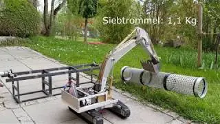 1:14,5 Modulare Siebanlage:  Test Aufbau