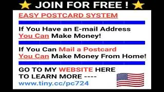 JOIN FREE! MAKE MONEY MAILING POSTCARDS MAKE MONEY MAILing FLYERS Direct MaiL Work at Home Business