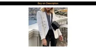 random3 Sollinarry Elegant V Neck Jacket Blazer Women Double Breasted OL Office Blazer Women Fashio