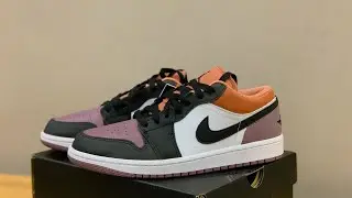 Unbox- Closing Nike Air Jordan 1 Low SE Sky J Mauve FB9907-102 Review