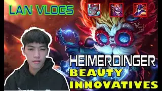 lan vlogs - ARAM League of Legends - Heimerdinger in mid lane with powerful machine gun turrets