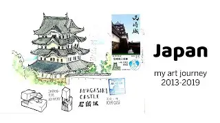 My Art Journey in Japan (2013-2019). My sketchbooks, and progress with urban sketching + watercolor
