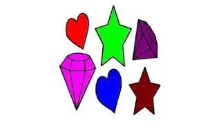How to Draw Star And Heart  Heart and Star Coloring Pages 8 Coloring
