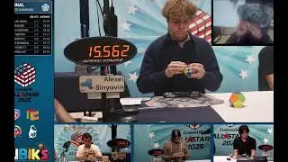 Победная сборка Алексея Синявина в финале Кубинга США All Stars Megaminx