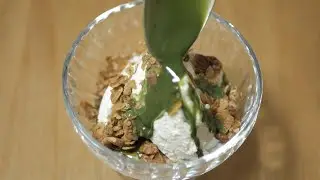 簡単で美味しい抹茶のアフォガード　Easy and delicious matcha affogato