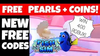 *NEW* FREE CODES Fish Sim gives FREE Coins and Free Pearls + WIN 400 Free Robux