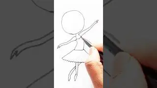 Dancing Girl Drawing #shorts #viral #kids