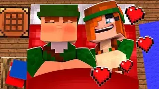A NAMORADA DO ROBIN HOOD GAMER BEIJOU ELE ENQUANTO ELE DORMIA NO MINECRAFT