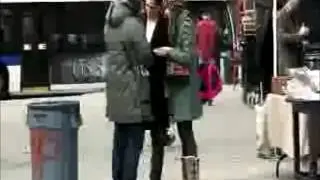 Colin Farrell on the set of Winter's Tale in New York City