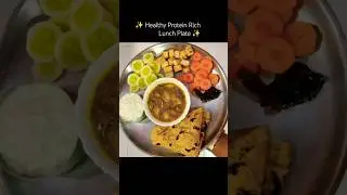 ✨ Healthy Protein Rich Lunch Plate ✨|#fiftytothirtyvibeytshorts#fiftytothirtyvibe #whatsinmyplate