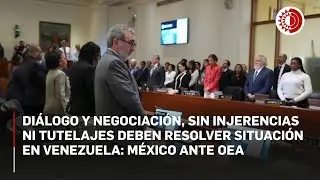 M&eacute;xico en la OEA exige soluci&oacute;n pac&iacute;fica para Venezuela y rechaza intervenci&oacute;n militar de EU