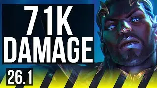 LUCIAN & Braum vs DRAVEN & Lux (ADC) | 71K damage | KR Challenger | 26.1