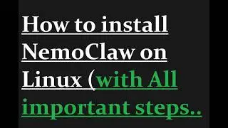 How to install NemoClaw on Linux