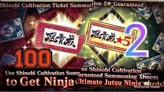 SUMMONING NxB Shinobi cultivation Ticket & Shinobi cultivation 5* guaranteed Ticket Summon