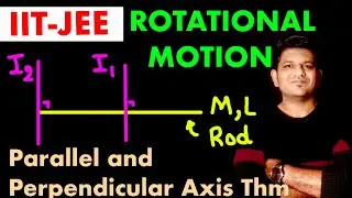 Parallel and perpendicular axis theorem, Moment of Inertia of ROD - Rotational Motion: JEE / NEET