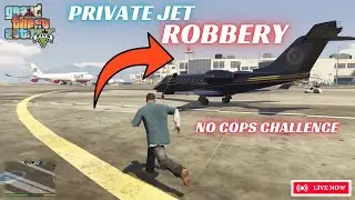 GTA 5 Private Jet Robbery in Los Santos ✈️  No Cops Challenge | GTA V ENHANCED 2025  #gta #gta5