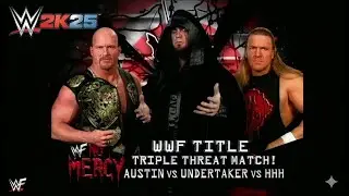 UNDERTAKER VS STONE COLD VS TRIPLE H MATCH !  THIS IS INSANE !! WWE 2K25