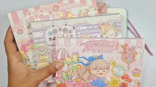 asmr Blue sticker decorating💙beautiful sticker decorating💙💙💙asmr journal sticker decorating💙💙