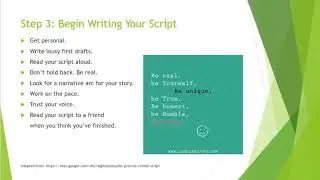 4 Steps to Creating a Draft Script for Your Digital Story