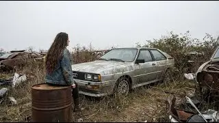 ASMR Car Restoration Full Rebuild of Silver Audi Quattro 1984 from Abandoned Condition to Looking Ne